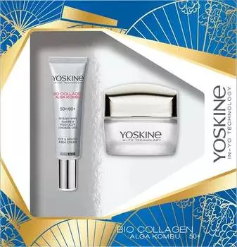 Набор Yoskine Bio Collagen Дневной крем 50+ и крем для глаз