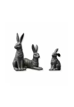 Набор Зайка из 3 шт. Ambre антрацит Loberon, антрацит