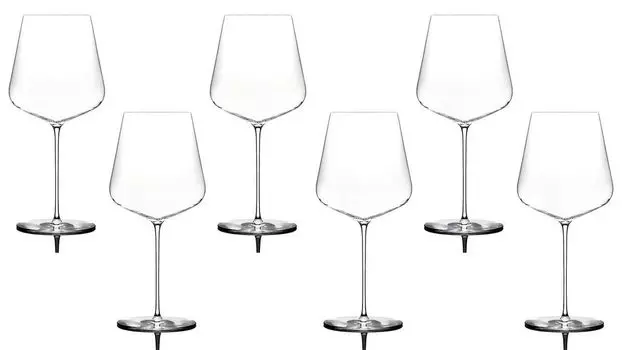 Набор Zalto из 6 бокалов для красного вина Bordeaux 11202 x 3, выдувные, Glasmanufaktur Denk'Art + бесплатный набор из 4 соломинок EKM Living из нержавеющей стали