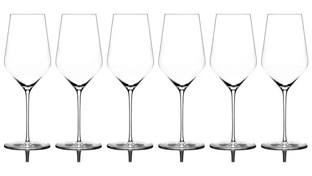 Набор Zalto из 6 универсальных бокалов, фужеров для вина, 11302 x 3, Glasmanufaktur Denk'Art + бесплатный набор из 4 соломинок EKM Living из нержавеющей стали