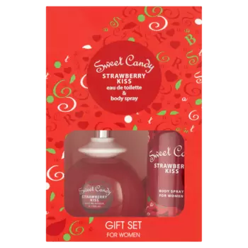 Набор: женская туалетная вода Jean Marc Strawberry Kiss, 150 мл