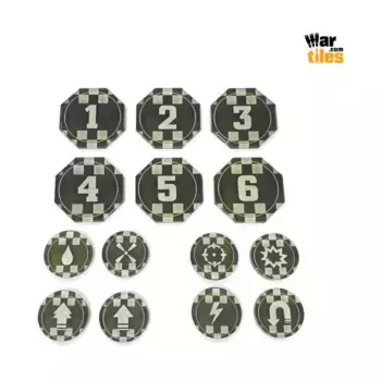 Набор жетонов команды уничтожения — Орк, War Tiles - Markers, Rulers, & Tokens