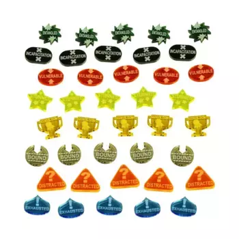 Набор жетонов приключений — многоцветный, Tokens and Templates - Savage Worlds (Litko Aerosystems)