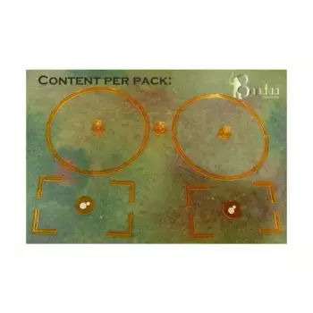 Набор жетонов «Военная машина» — желтый, Gaming Accessories - Tokens (Bandua Wargames)