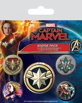 Набор Значков Marvel Капитан Marvel Inna marka