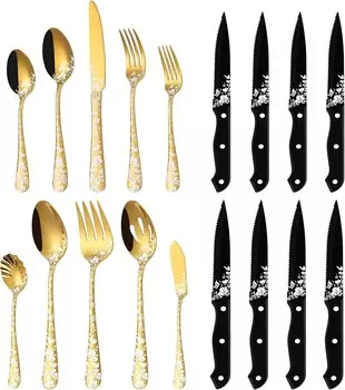 Набор золотых серебряных изделий Stapava из 33 предметов включает в себя 20 столовых приборов