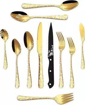 Набор золотых серебряных приборов Stapava из 77 предметов на 12 персон