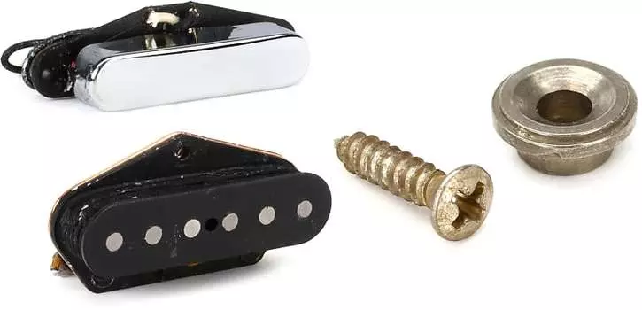 Набор звукоснимателей Fender Original Vintage Telecaster из 2 предметов в комплекте с направляющей струны Fender Road Worn Tele String 0992119000=1 0997214000=1