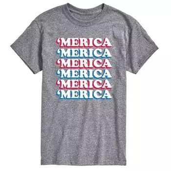 Наборная футболка Big & Tall Merica Licensed Character, серый