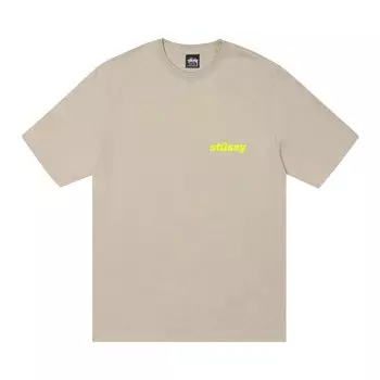 Наборная футболка Stussy цвета хаки