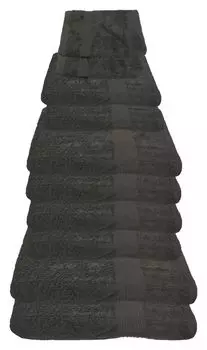 Наборы полотенец Julie Julsen 600г/м антрацит, 10 шт., 2 ванны. 4 руки. 2 гостя. 2 стирки., серый