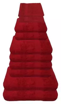 Наборы полотенец Julie Julsen 600г/м Бордо, 10 шт., 2 ванны. 4 руки. 2 гостя. 2 стирки.