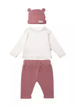 Начальный комплект снаряжения Liliput, 3 шт., включая брюки, рубашку с длинными рукавами и медвежью шапку, красный