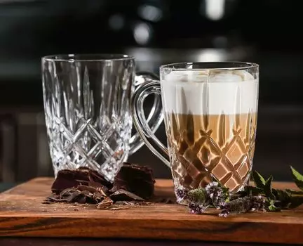 NACHTMANN Кофейные кружки Noblesse Barista 347 мл, набор из 2 шт, прозрачный