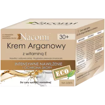 Nacomi Argan Oil интенсивно увлажняющий крем для лица с витамином Е на день 30+, 50 мл