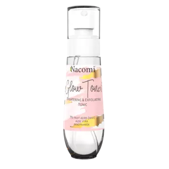 Nacomi Glow Toner отшелушивающий и осветляющий тоник для лица, 80 мл