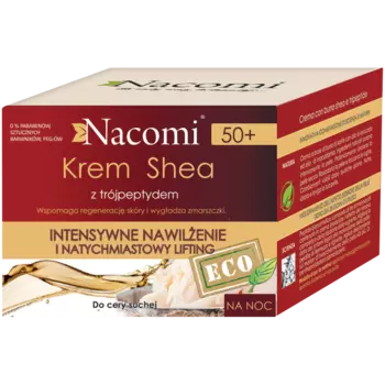 Nacomi Интенсивно увлажняющий ночной крем для лица против морщин 50+, 50 мл