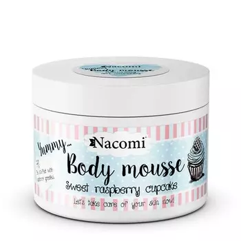 Nacomi, Мусс для тела, питательный, Малиновый Маффин, 180 мл