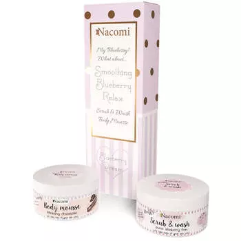 Nacomi Набор Bilberry Sen пилинг и пена для умывания 100мл + мусс для тела 100мл