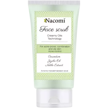 Nacomi скраб для лица с корундом для комбинированной, жирной и угревой кожи, 75 мл