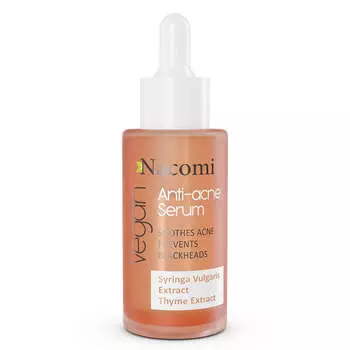 Nacomi Vegan Anti-Acne Serum сыворотка для лица против прыщей 40мл