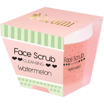 Nacomi Watermelon освежающий арбузный скраб для лица и губ, 80 г