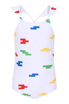 Надеть детский костюм Lego, белый