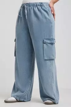 Надевайте удобные широкие джинсы Tencel Simply Be, синий