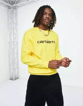 Надпись Carhartt WIP желтого цвета