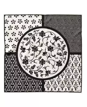 Надя - Шелковый бандана для женщин Elizabetta, черный