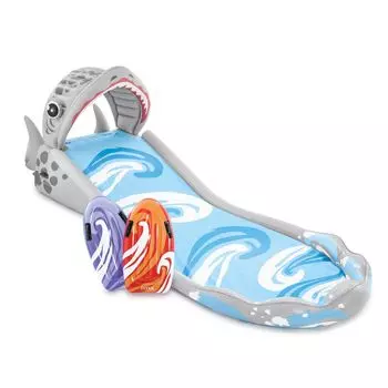 Надувная детская водная горка для двора Intex Surf 'N Slide и электрический насос 120 В Intex