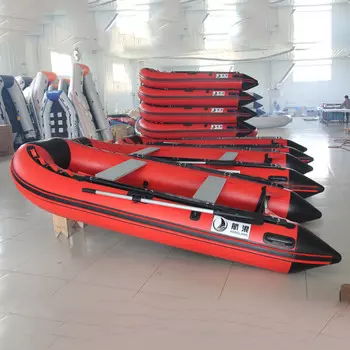 Надувная лодка Hanglang, красный/черный