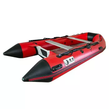 Надувная лодка на 4-5 человек Hanglang, красный/черный