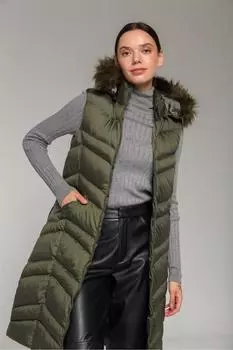 Надувной жилет Furry Съемный с капюшоном Хаки 8192 Olcay