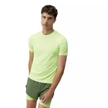 Nadym Born Living Yoga Мужская футболка, неоново-зеленый