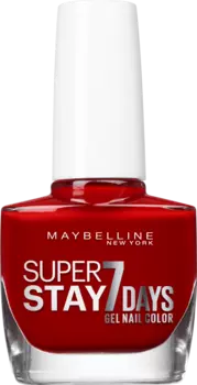 Nagellac Superstay Forever Strong 7 Days 06 насыщенный красный 100мл Maybelline New York