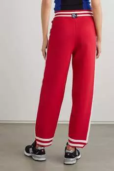 NAGNATA + NET SUSTAIN Romeo спортивные брюки в полоску из смесового органического хлопка, красный