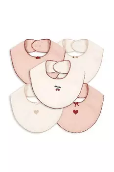 Нагрудник MINNA 5 PACK BIB 5 шт. Konges Sljd, бежевый