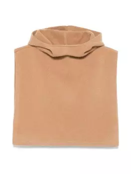 Нагрудник с капюшоном TOTEME, коричневый