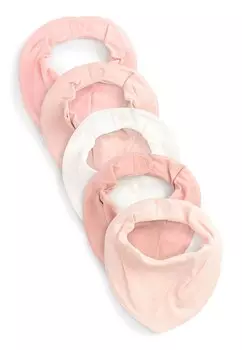 Нагрудники 5 PACK DRIBBLE STANDARD Next, цвет pink