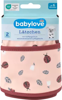 Нагрудники красные 2шт. babylove