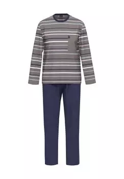 Нагрудный карман в полоску для пижам для мужчин AMMANN, цвет Arctic Dust