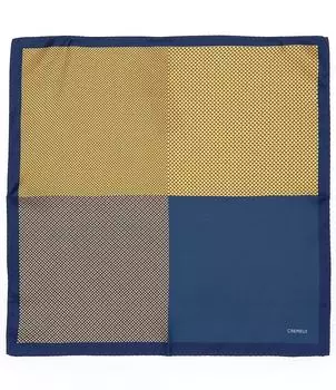 Нагрудный платок Cremieux Micro Neat с 4 квадратами, желтый