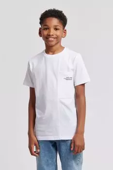 Нагрудный платок для мальчика со вставкой под футболку Jack Wills, белый