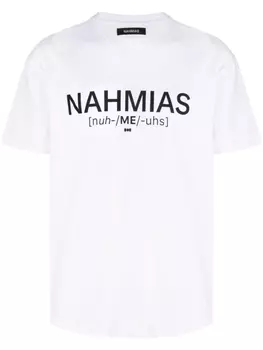 Nahmias футболка с логотипом, белый