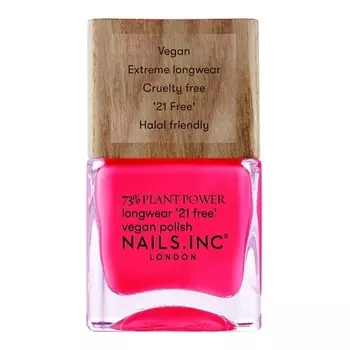 Nail Inc 73% веганский лак для ногтей с растительной силой, 14 мл, розовый, Nails Inc