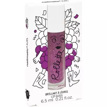 Nailmatic Kids Бесцветный увлажняющий натуральный блеск для губ для детей Веганский нетоксичный цвет ежевики