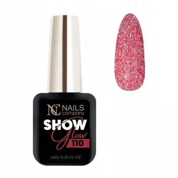 Nails Company, Гибридный лак для ногтей, Show Glow Collection 110, 6 мл
