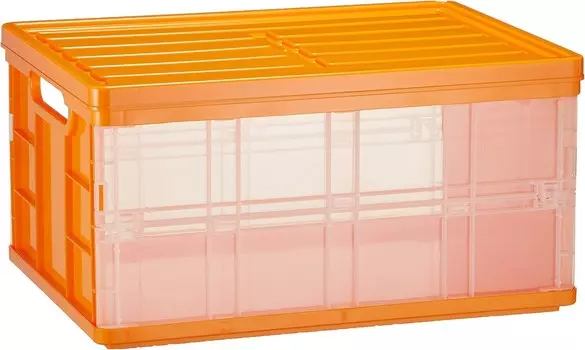 Nakabayashi CFC-TC501KO Складной контейнер, ящик для хранения с крышкой, оранжевый, Orange