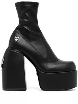 NAKED WOLFE ботильоны Sugar 150 на платформе, черный